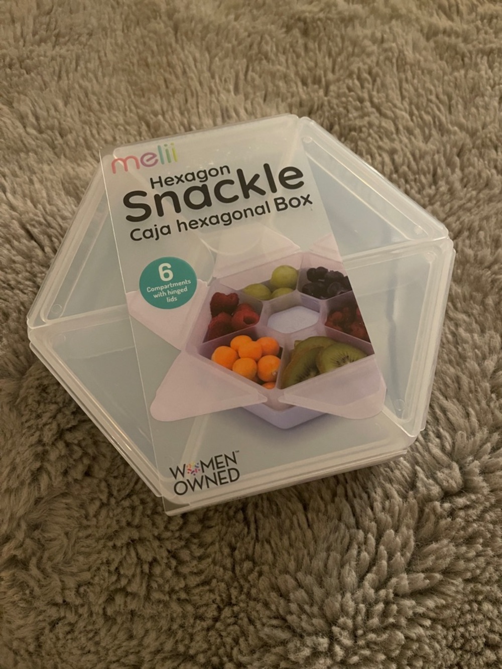Baby Toddler Hexagon Snackle Hexagonal Snack Box Park Picnic Disneyland